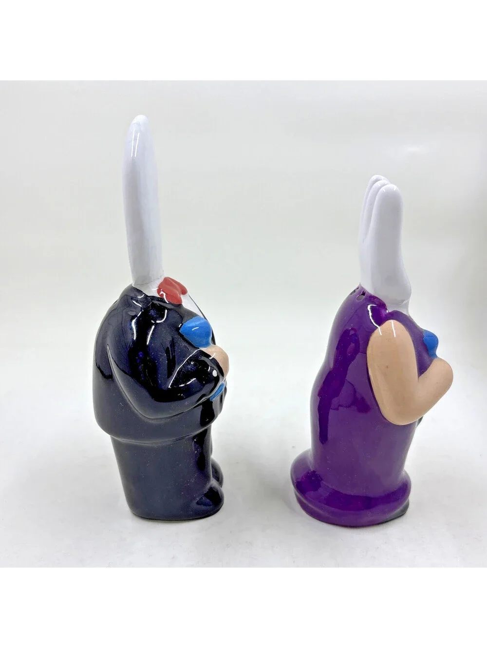 RARE Vintage Anthropomorphic Fork N Spoon Salt & Pepper Shakers Set Kitschy